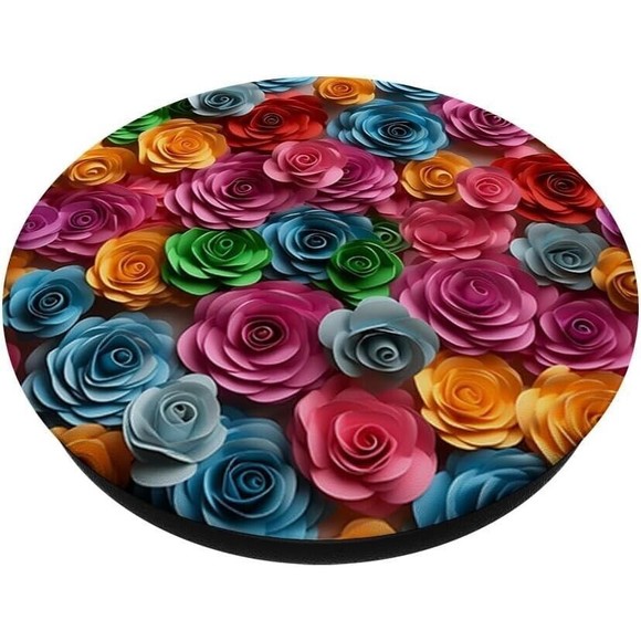 PopSockets Cute Rose Flowers Cell Phone for Phone Women Swappable Base PopGrip - Picture 2 of 6